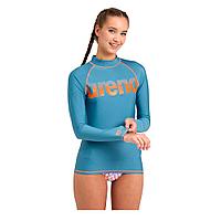 Arena футболка для плавания женская RASH vest stone grey-nespola XS-L