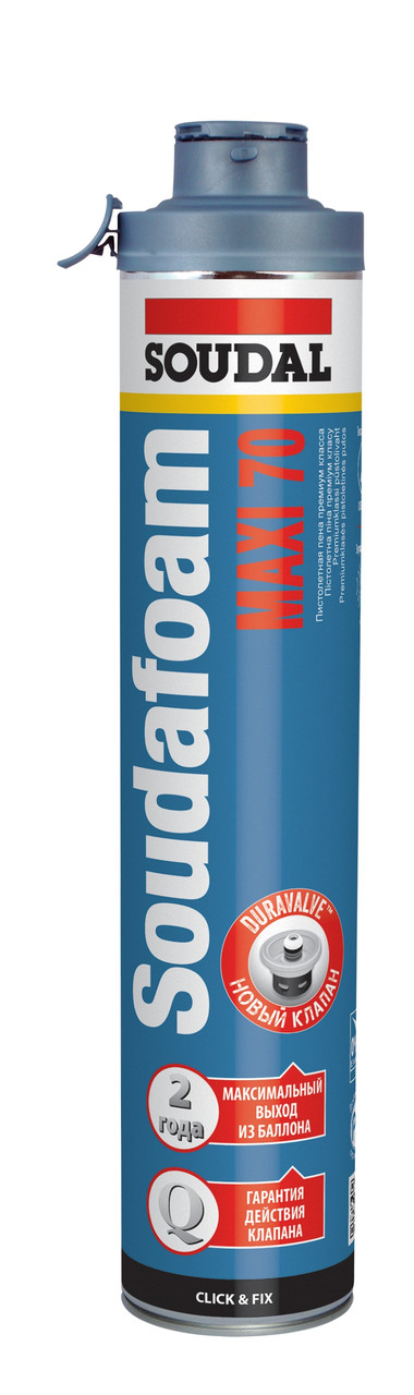 Пена летняя Soudal MAXI 70 (870 мл) пистолетная