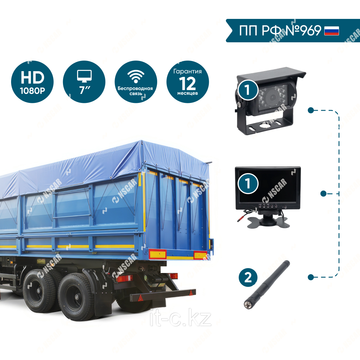 Беспроводной комплект NSCAR GT101 Full HD