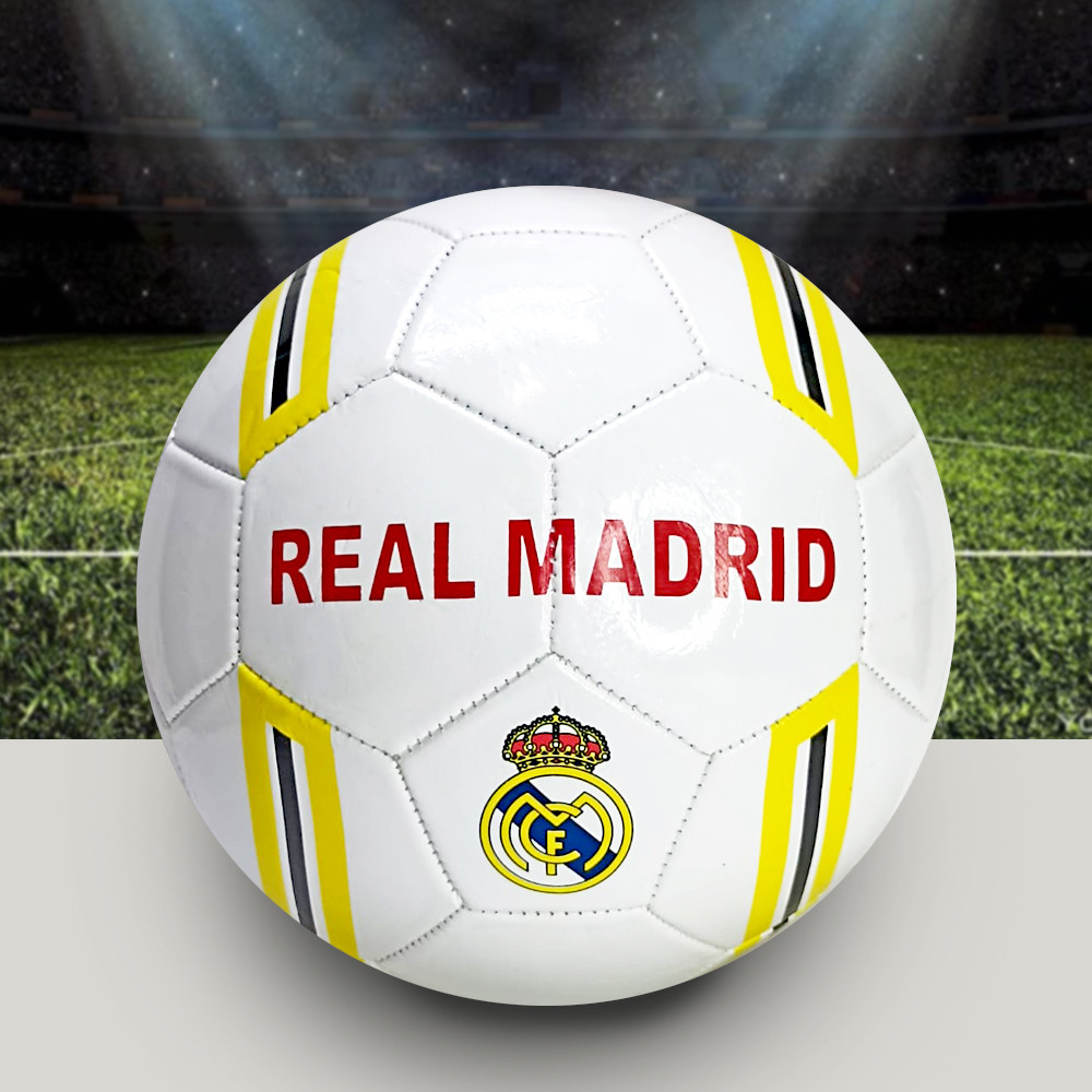 Футбольный мяч real madrid размер 5 белый вид 2