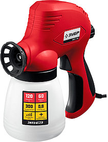 Краскопульт электрический ЗУБР, 120 Вт, плунжерный (ЗКПЭ-120)