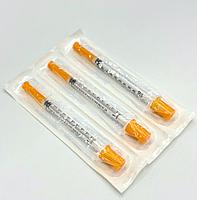 Шприц стандартный стерильный U-100 с инсулиновой градуировкой, со стандартной иглой, 1 мл, фото 2