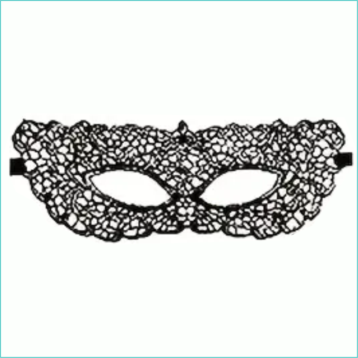 Кружевная маска "Воображение" (Черная)