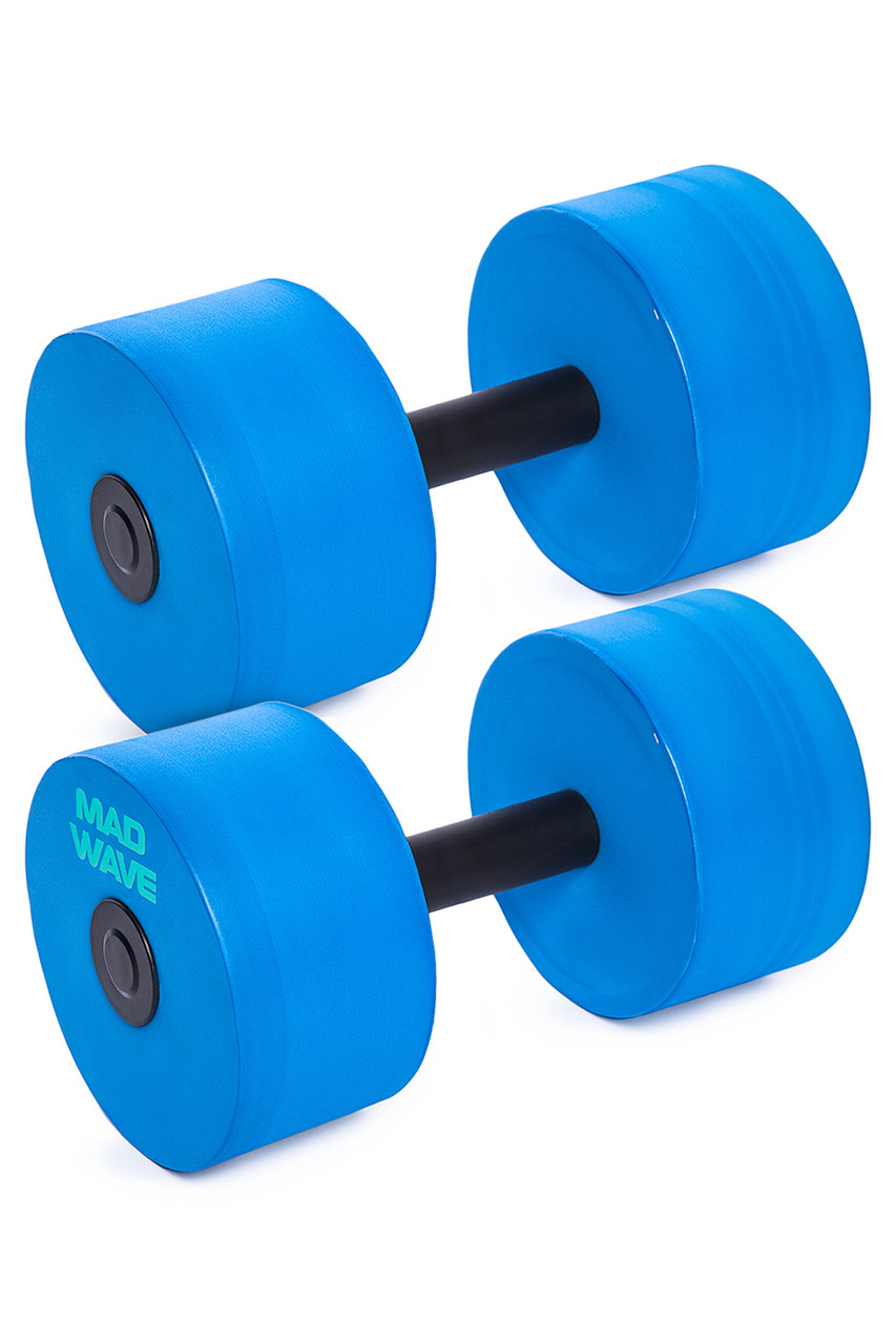 Гантели для аквааэробики Mad Wave Dumbbells basic round, pair, пара