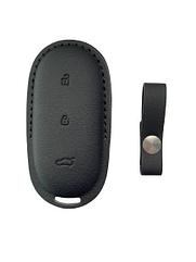 Чехол для смарт ключа Lixiang, черного цвета, эко кожа