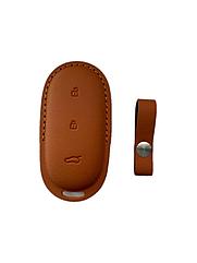 Чехол для смарт ключа Lixiang, оранжевого цвета, эко кожа