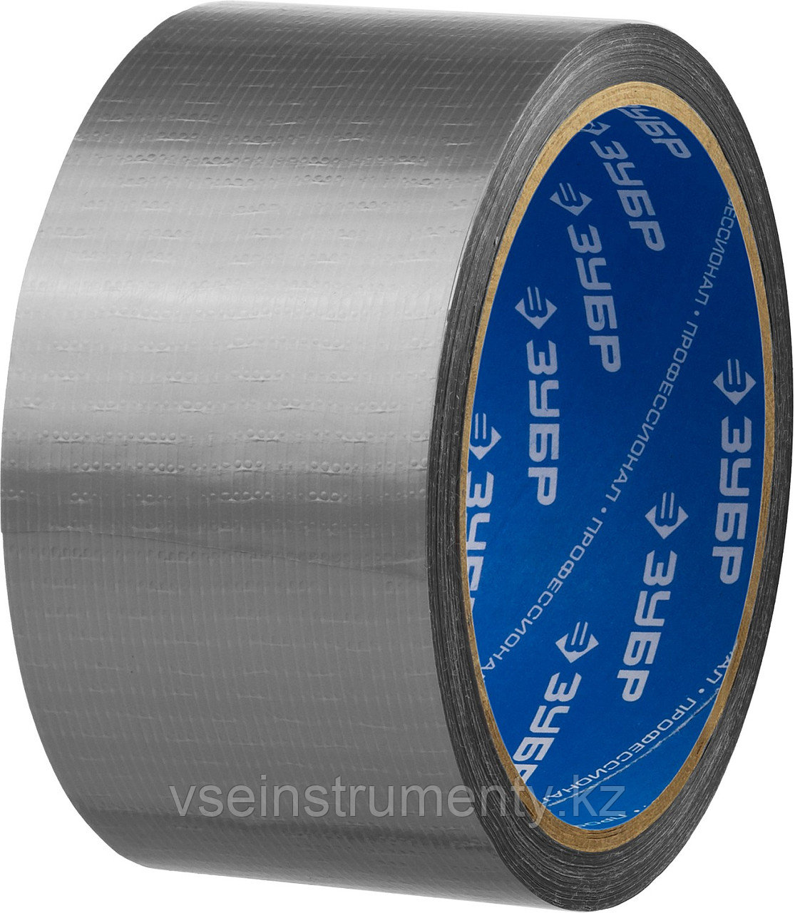 ЗУБР 48 мм, 10 м, серая, на тканевой основе, универсальная армированная лента, Профессионал (12090-50-10), фото 1