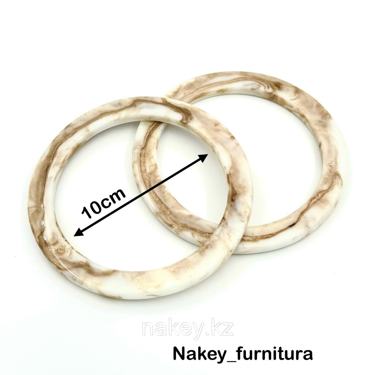 Акриловый ручки для сумок"Круглые"  10см 005