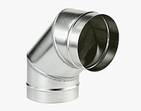 Отвод воздуховода круглый, Диам.: 80-1600мм, Дл.:0,027-0,71мм, Мат-л: оцинкованная сталь...