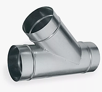 Тройник воздуховода, Толщ.: 0,5-1 мм, Дл.: 0,16-1,31 мм, Мат-л: нержавеющая сталь; полипропилен...