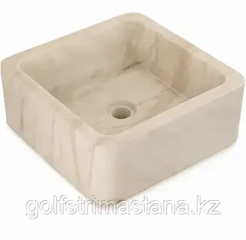 Раковина для хамам мрамор, квадратная