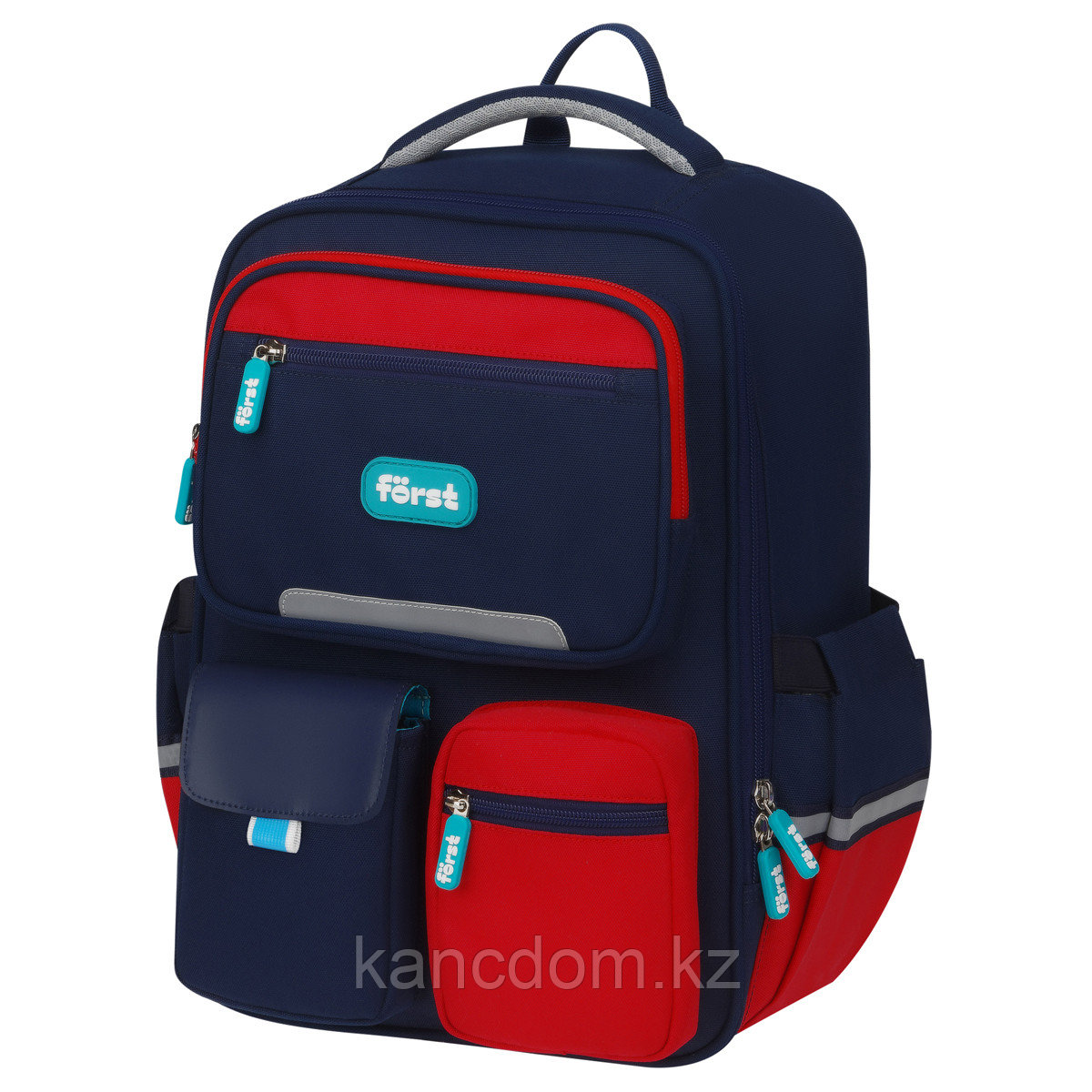 Ранец Först F-Style "Red" 38*26,5*16 см, анатомическая спинка FT-RY-032405