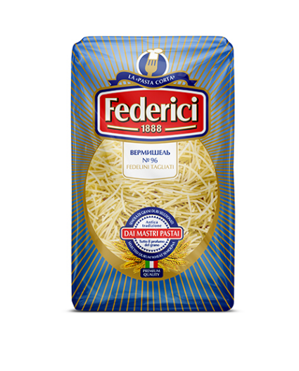 Вермишель Fedelini tagliati, Federici, 500 г.