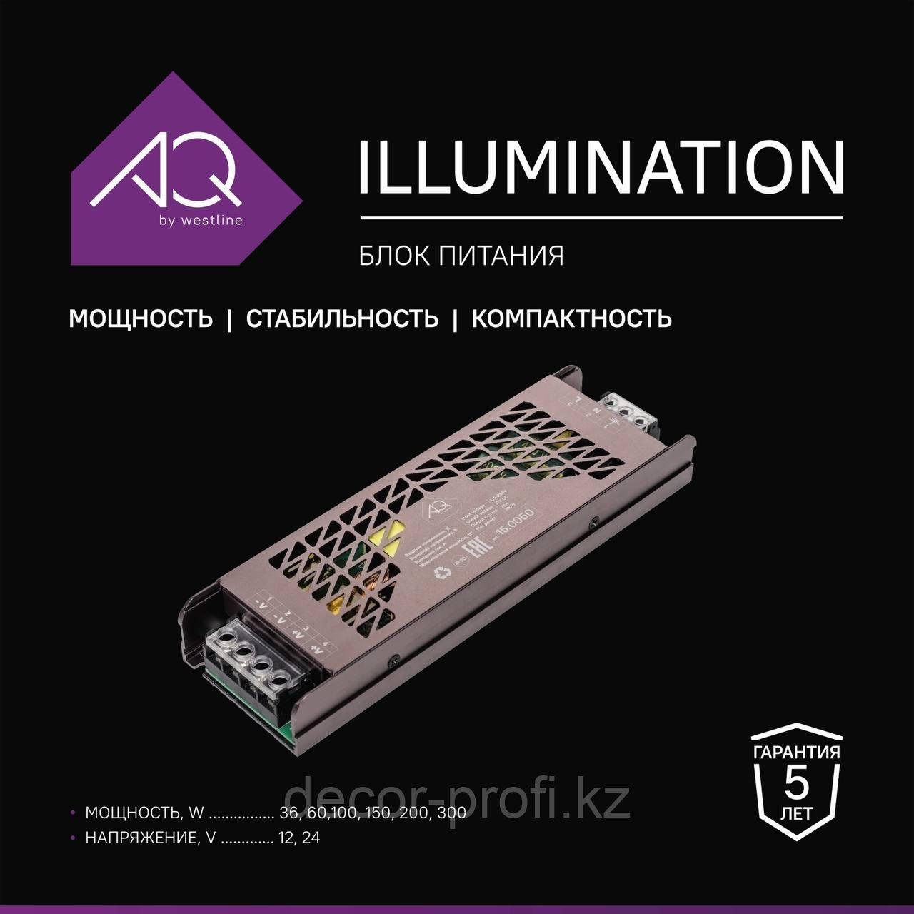 Блок питания для светодиодной ленты компактный 220V/12V 200W