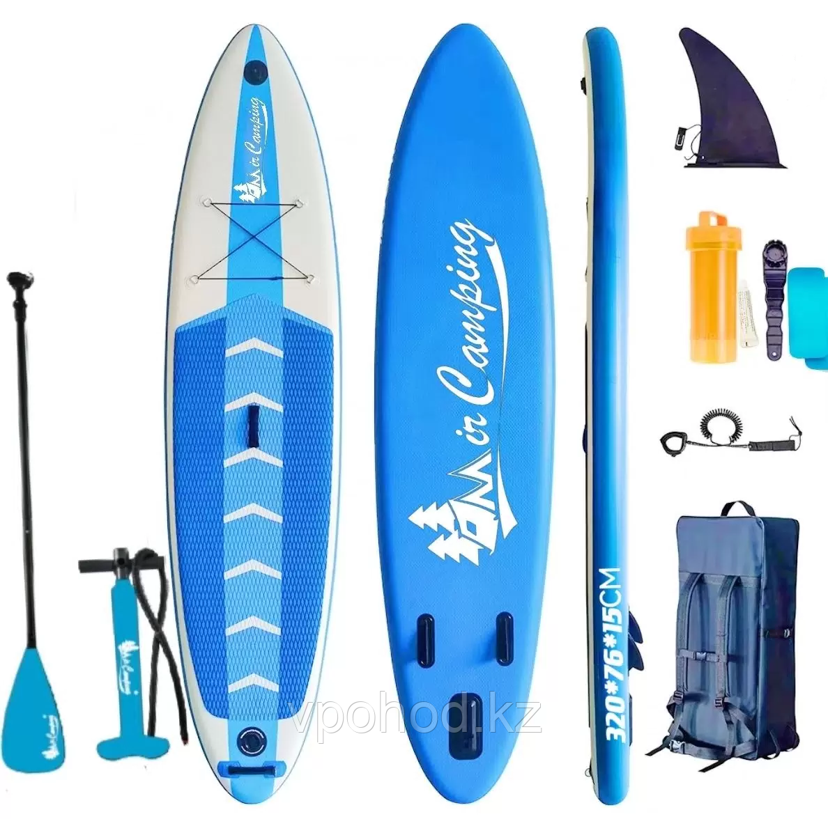 MirCamping CRT-139 Blue 366*83*15см сорғымен және рюкзакпен жүзуге және серфингке арналған Sap тақтасы / sap тақтасы, фото 1