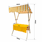 Промостол деревянныйй 120см в разобранном виде желтый, фото 2