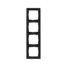 Рамка декор. универсальная 4-постовая Suno Антрацит 2-022379 721524