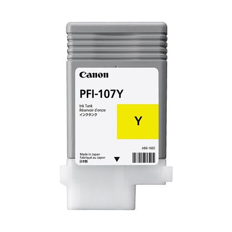 Чернила Canon Ink Tank PFI-107 Yellow 2-020622 6708B001AA, фото 1
