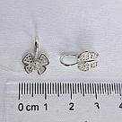 Детские серьги из серебра с фианитами Diamant 94-120-02184-1 серебро с родием, фото 3
