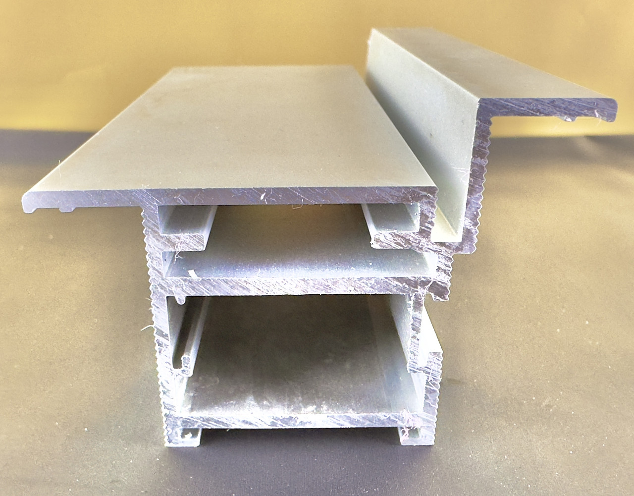 Алюминиевый профиль короба двери Серебристый, фото 1