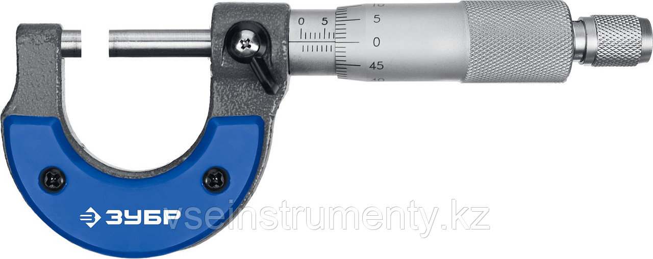 ЗУБР 0 - 25 мм, гладкий механический микрометр, Профессионал (34480-25), фото 1
