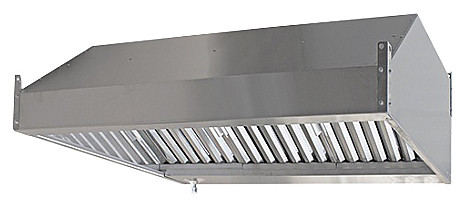 Зонт вытяжной пристенный из нержавеющей стали  ПищТех ЗВ-П10/10., фото 1