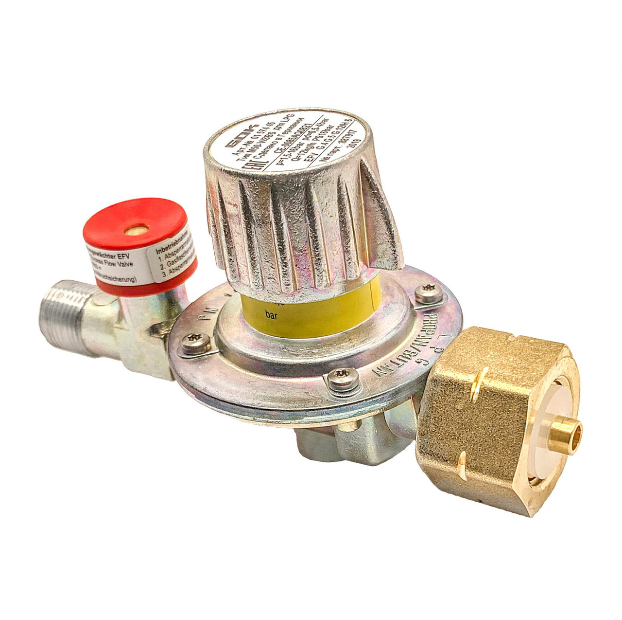 Регулятор давления газа 12кг/час 0,5-4бар Komb.A x G3/8LH-KN SBS. Тип M50-V/SBS.