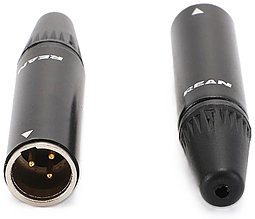 Разъем tiny XLR male Neutrik Rean RT3MC-B