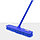 Щетка швабра для пола с откручивающимся черенком 120см синяя, фото 2