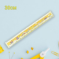 Линейка Куроми 30см желтая