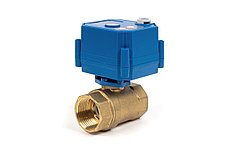 Бастион Шаровый кран 1" с электроприводом, 12V, 100мА, время откр/закр - 7/10 сек.