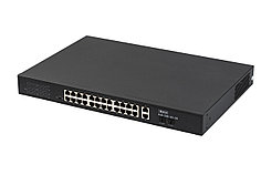 Бастион SKAT PoE-24E-2G-2S коммутатор PoE Plus, мощность 260Вт, порты:24-Ethernet, 2-Uplink, 2-SFP