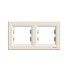 Рамка горизонтальная SE EPH5800223 Asfora 2 постовая кремовый