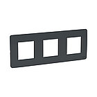 Рамка SE NU200654 Unica New 3 постовая антрацит