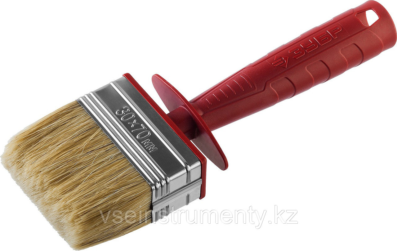 ЗУБР УНИВЕРСАЛ, 3 х 7 см, светлая щетина, пластмассовый корпус, все виды ЛКМ, макловица (01825-07), фото 1