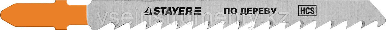 STAYER T101D, T-хвост., HCS сталь, по дереву/ДСП/ДВП, шаг зуба 4 мм (6TPI), раб. длина 75 мм, 2 шт, полотна, фото 1