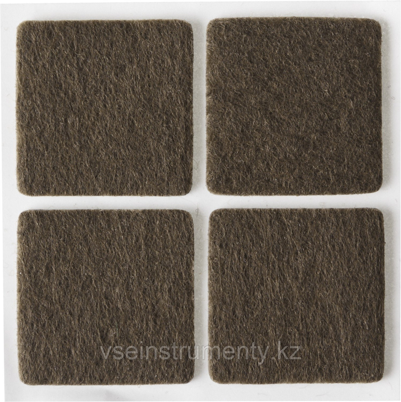 STAYER 25 х 25 мм, самоклеящиеся, фетровые, 4 шт, коричневые, мебельные накладки (40912-25), фото 1