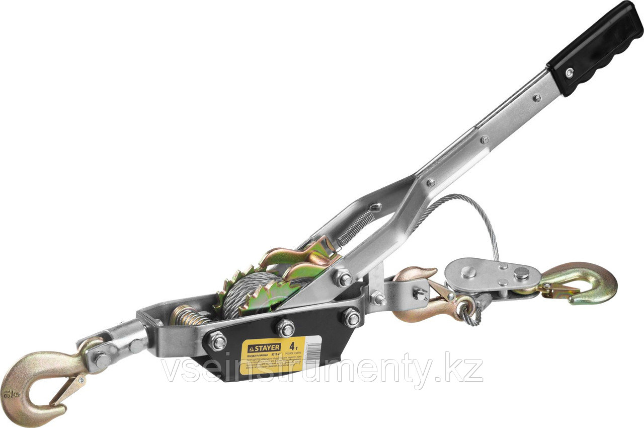 STAYER MAXPull, 4 т, 3 м, ручная рычажная лебедка (4310-4), фото 1