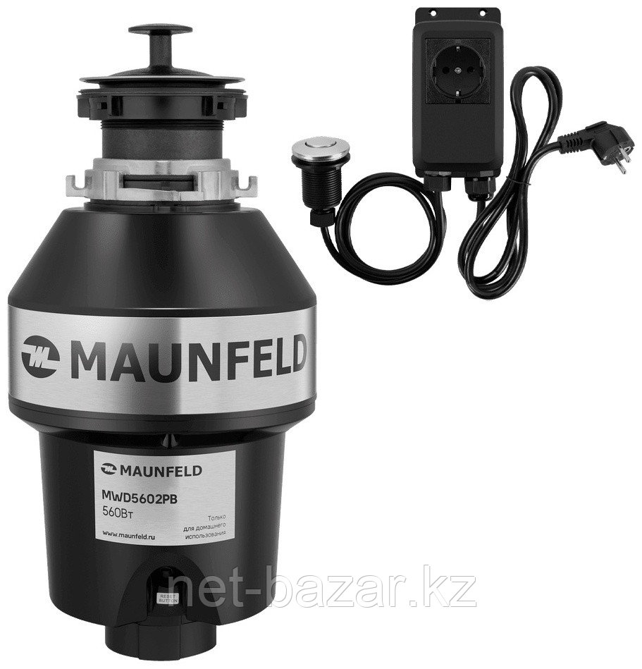 Измельчитель пищевых отходов с пневмокнопкой maunfeld mwd5602pb, фото 1