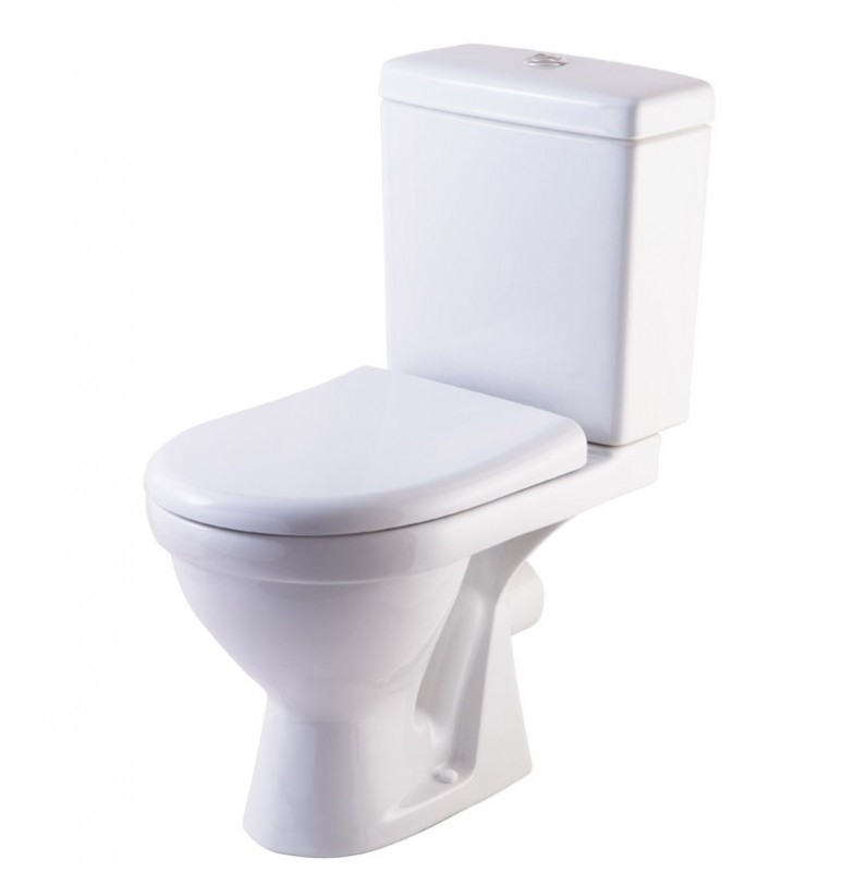 Унитаз-компакт ROSA "НЕРО" NERL01K Люкс бел, фото 1