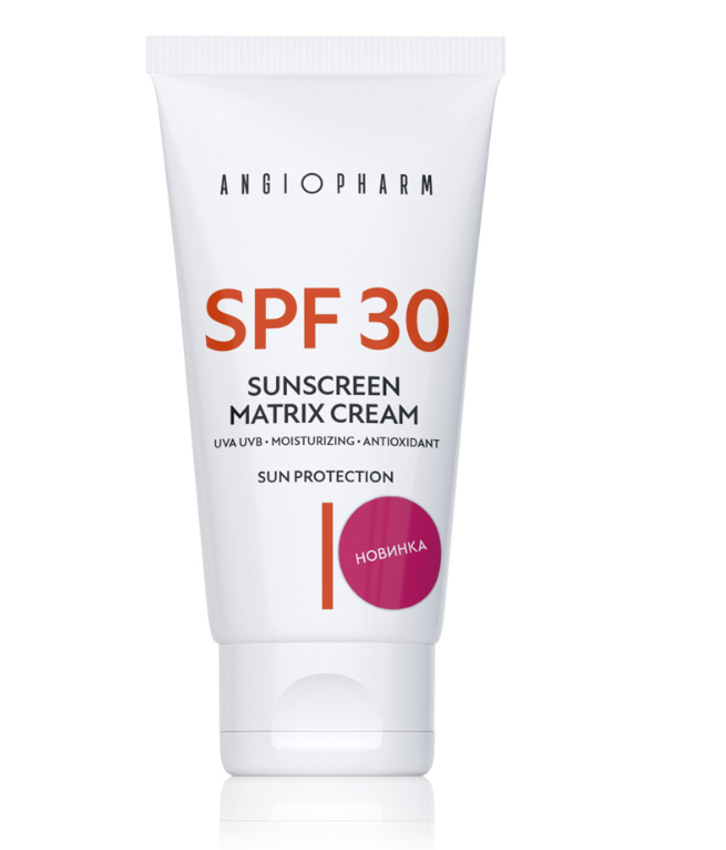 ANGIOPHARM СОЛНЦЕЗАЩИТНЫЙ КРЕМ ДЛЯ ЛИЦА SPF 30, 50 Мл, фото 1