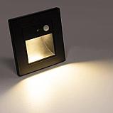 Светильник для лестницы без датчика движения, белый/серый корпус, 3000к, фото 4