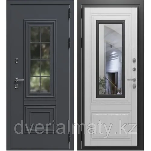 SIBIRIA Glass 96 RDM Дверь входная металлическая, фото 1