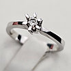 Золотое кольцо 15,5р с бриллиантами 0.08Ct 5/7 А, фото 8