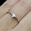 Золотое кольцо 18,5р с бриллиантами 0.19Ct 2/3 А, фото 9