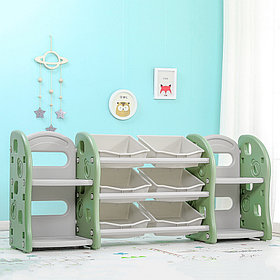 Стеллаж для игрушек Pituso с ящиками и приставками