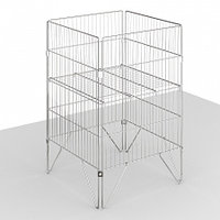 Корзина акционная 500х500 мм, h 780 мм, Нордика, Тип-3, набор С/З (Хром)