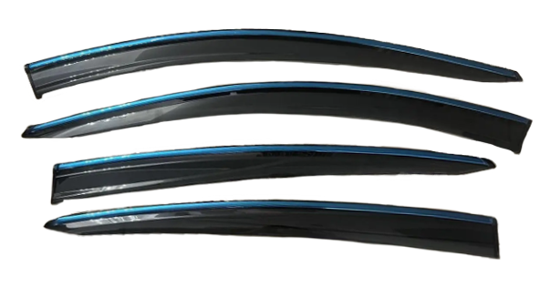 Ветровики, дефлекторы Honda MN-V, прозрачные с хромом, фото 1