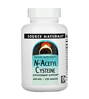 Source naturals N-ацетилцистеин, 600мг, 120 капсул
