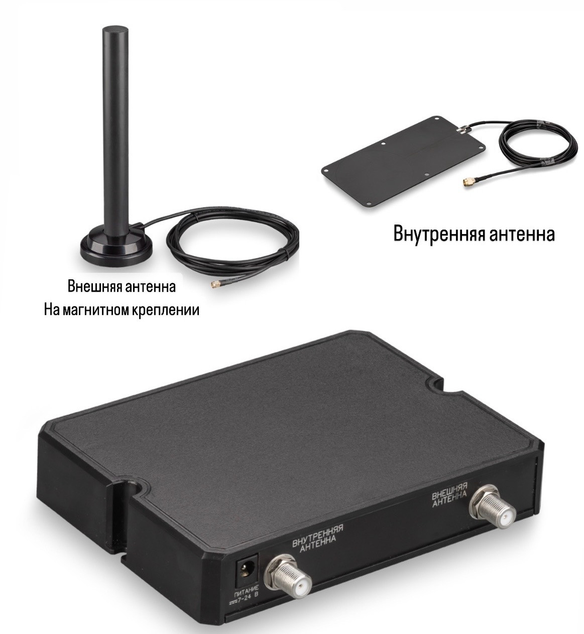 Комплект оборудования для усиления сотовой связи и интернета 3G/4G 900/1800/2100-65дб